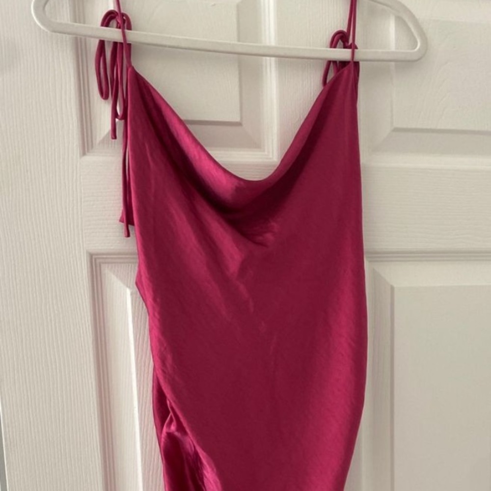 Lioness hot pink string dress